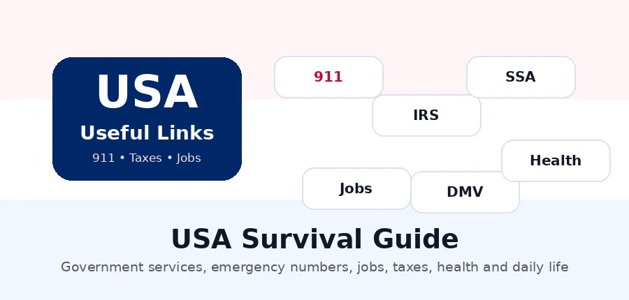 USA useful links and phone numbers