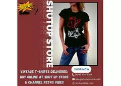 Dive into Decades of Style: Vintage T-shirts for Sale at Shut Up Store