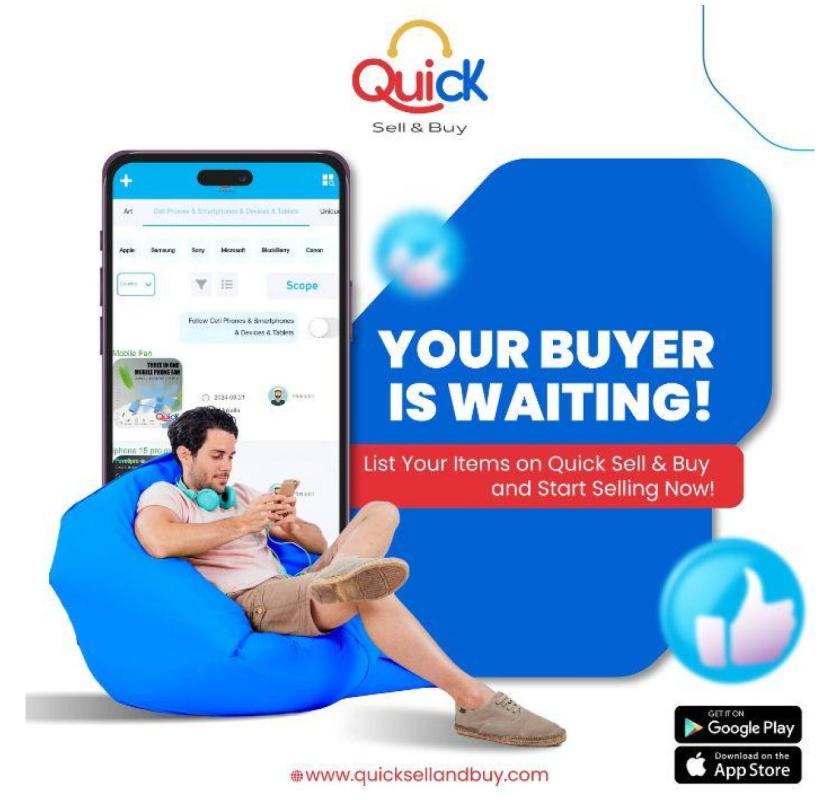 Advertise for free with Quick Sell and Buy