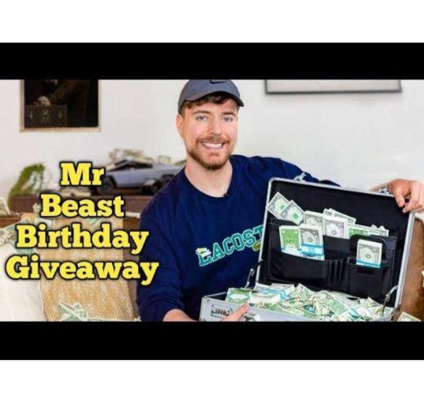 MrBeast Birthday Giveaway