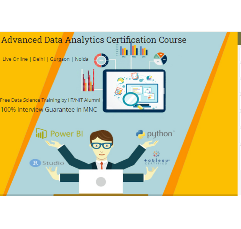 Data Analyst Course in Delhi, 110060. Best Online Live Data Analyst Training in Chennai 