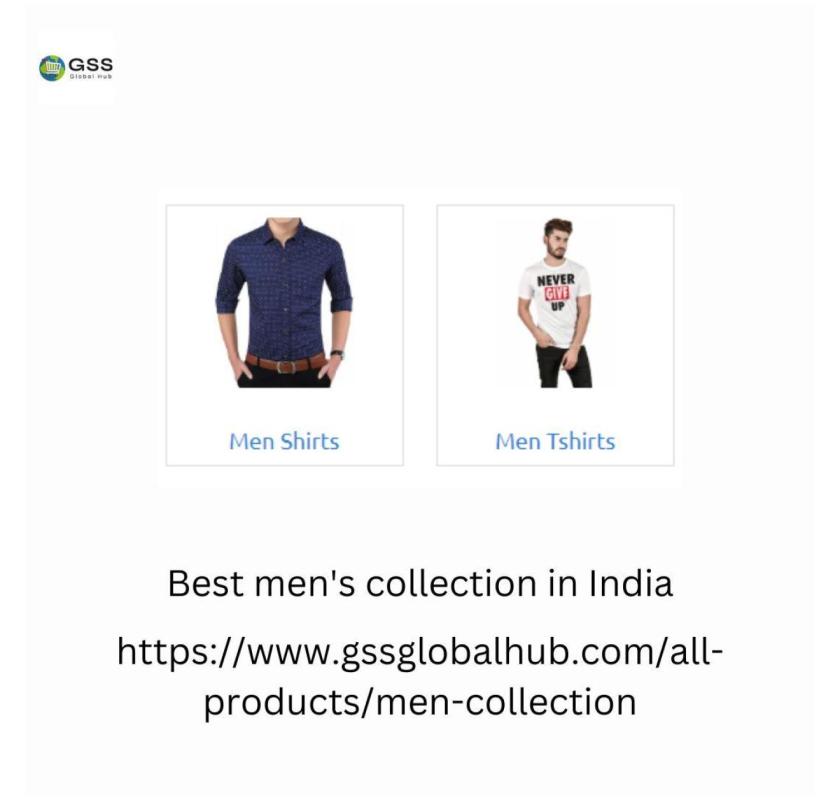 Get the Best men's collection in India