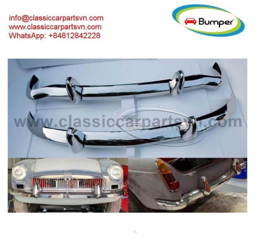 MGB bumpers without rubber on over riders