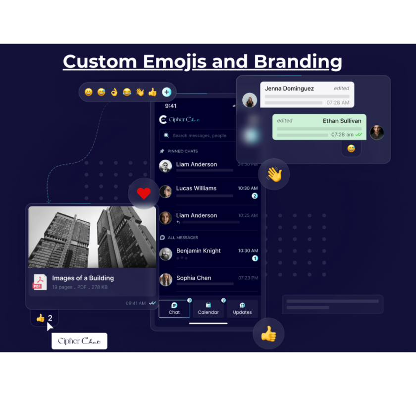 Custom Emojis and Branding for SaaS Teams | CIPHER Chat