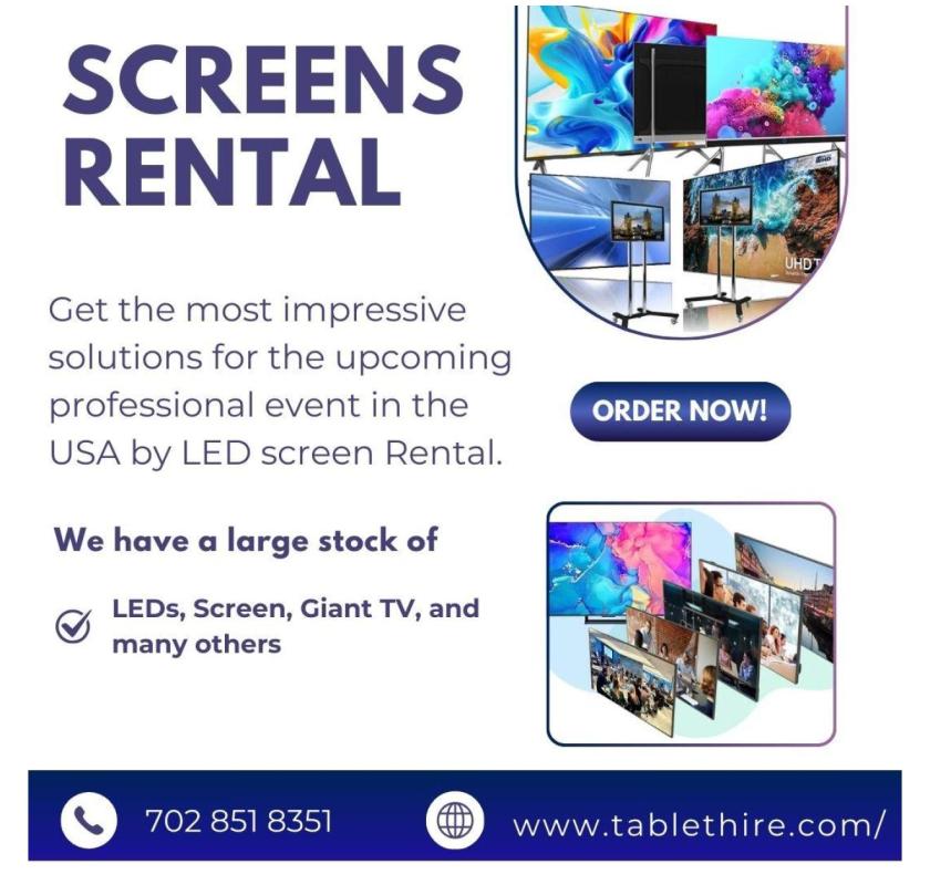 Screen Rental Solutions for Stunning Visual Displays