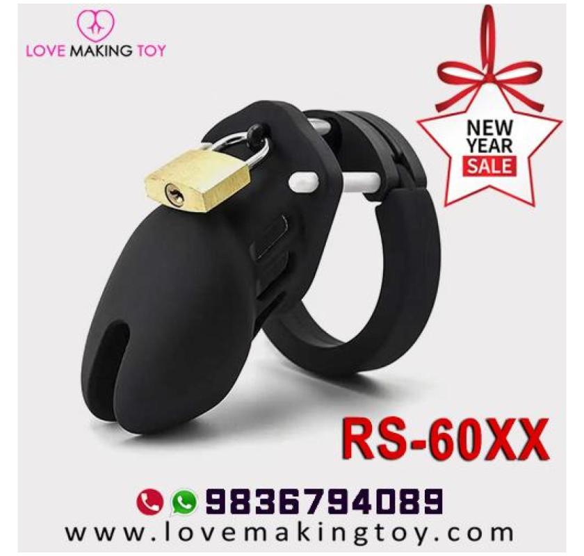 New Year Black Silicone Chastity Cage India Offer Call 9836794089