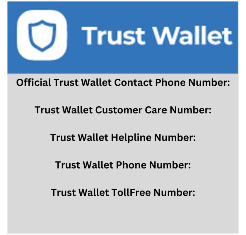 Contact Official Support Trust Wallet Customer Care Helpline +1 83O-366-674O Number