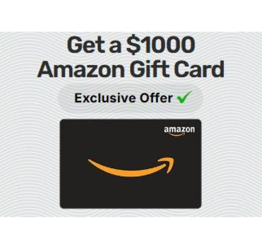 $1000 Amazon Gift Card Free