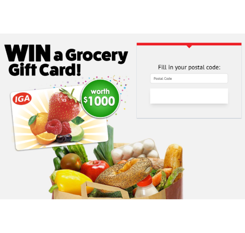  Win a Grocery Gift Card