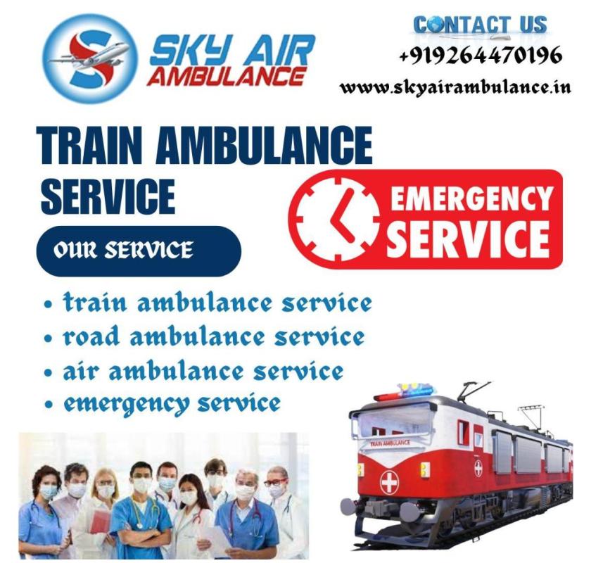 Sky is the oldest provider of Train Ambulance Services in Indore