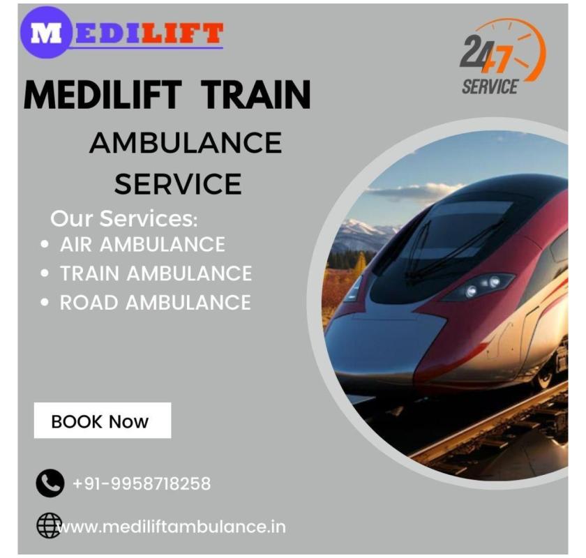 Consider ICU-Equipped Medilift Train Ambulance Service in Gorakhpur