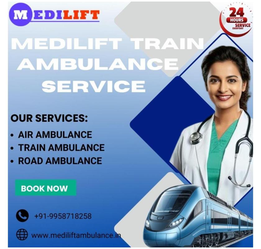 Choose Medilift Train Ambulance in Lucknow for the Best Transfer Experience