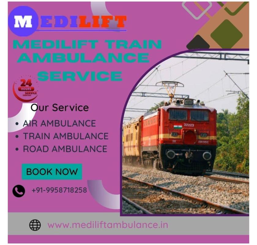 Medilift Train Ambulance in Lucknow Provides a Safe Environment for Transfer