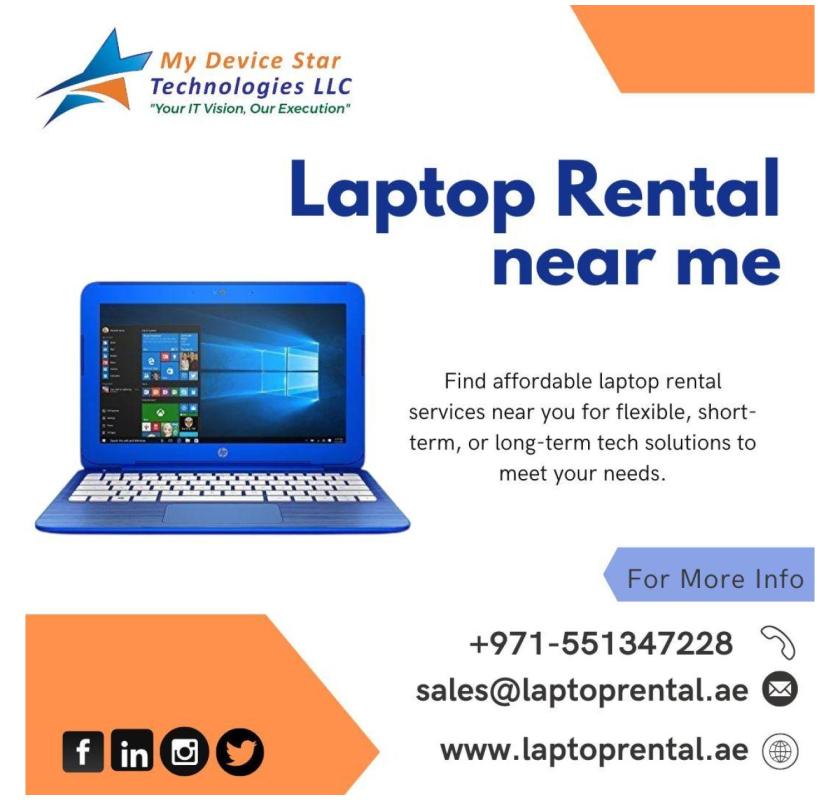 Get Laptop Rentals Near You – Great Deals & Service!