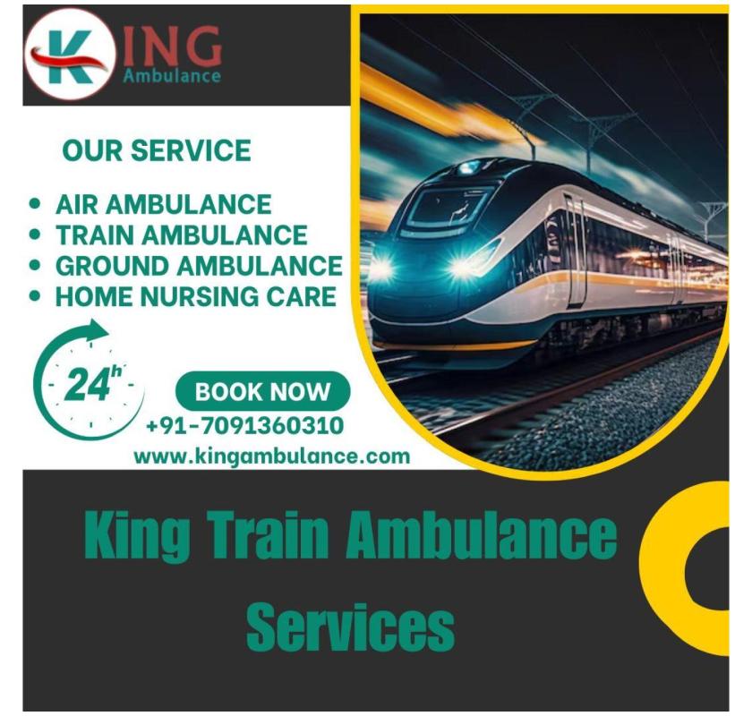 You can book a King Train Ambulance Services in Ranchi at any Time