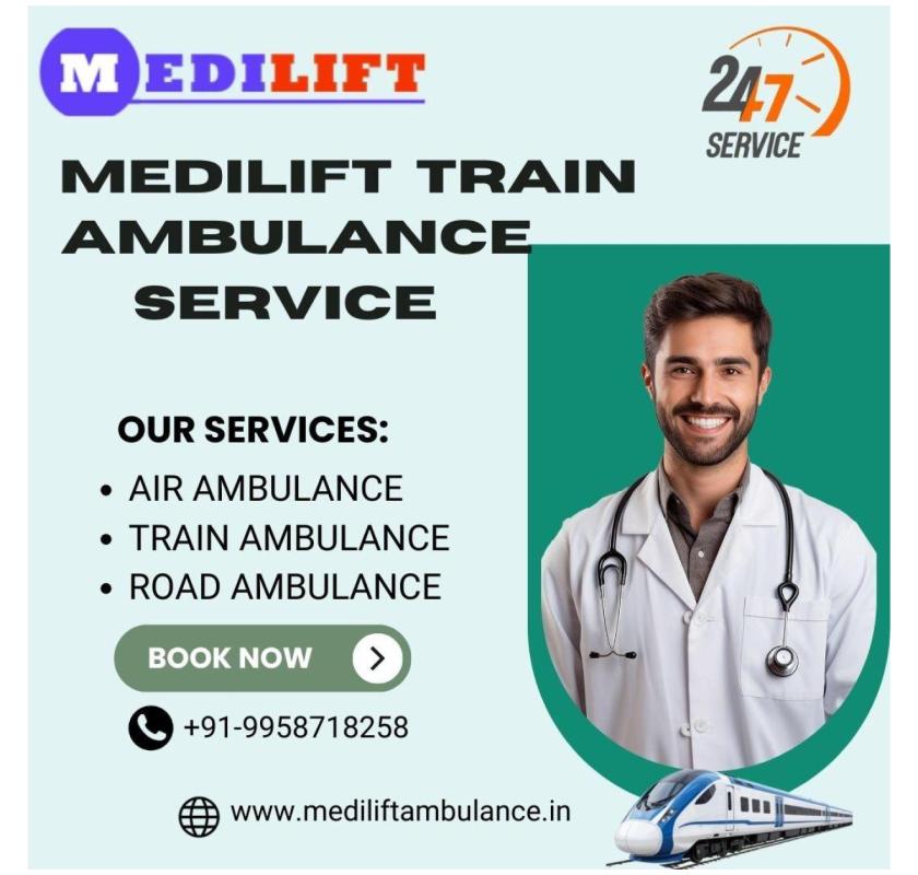 Medilift Train Ambulance in Gorakhpur is helping to Transport Critical Patients