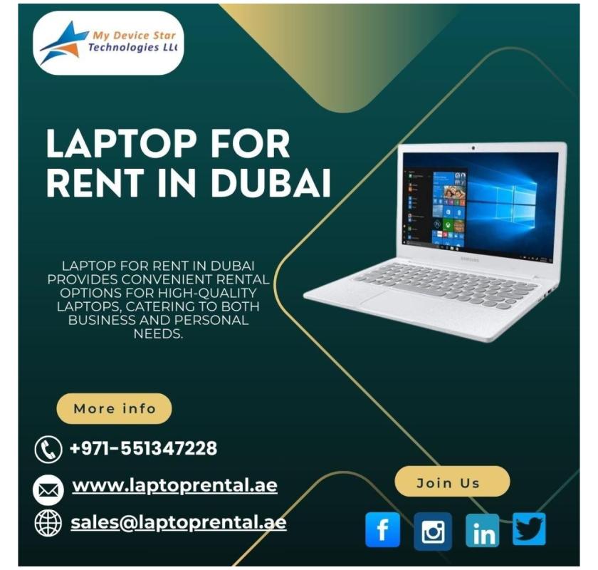 Advantages of Renting a Laptop for start-ups in Dubai?