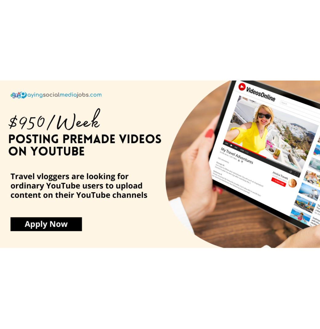 $950/week posting premade videos on YouTube