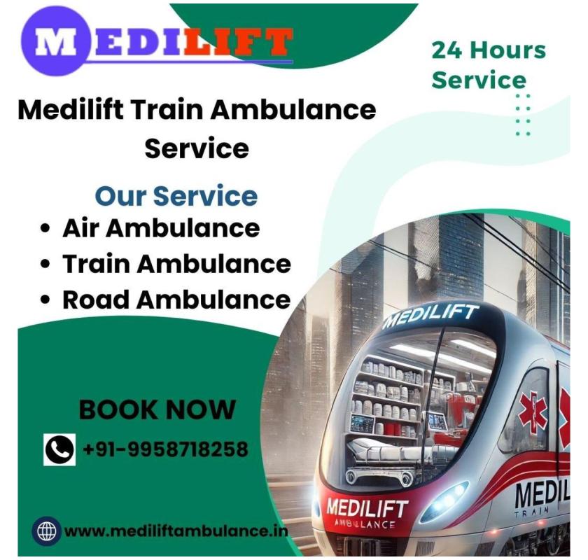 Medilift Train Ambulance in Allahabad saves precious time during transfer