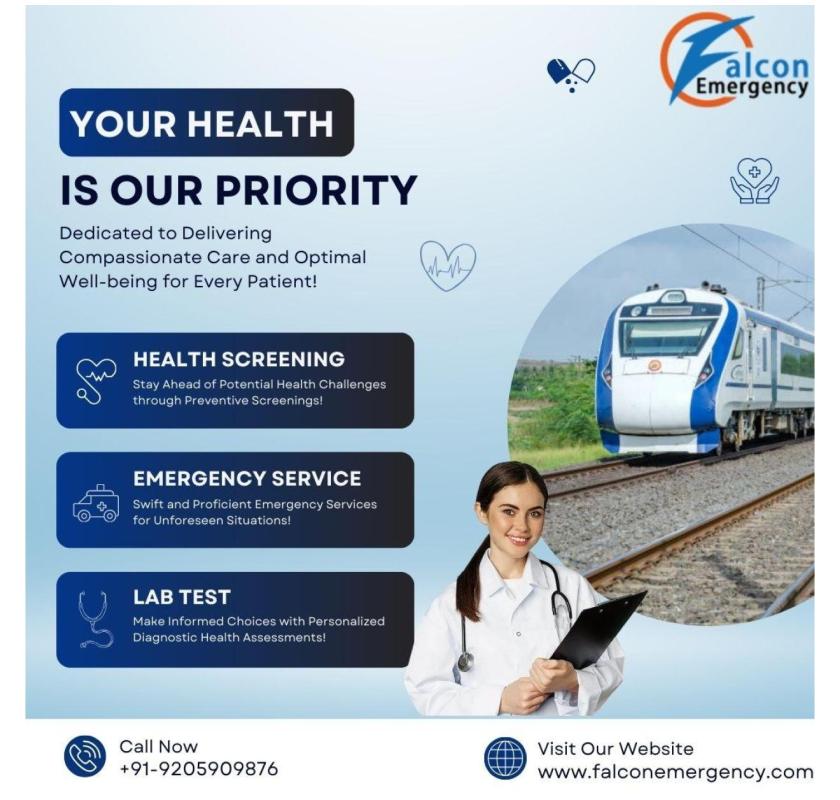 Falc Emergency Train Ambulance in Kolkata is Capable of Transporting Patients Safely
