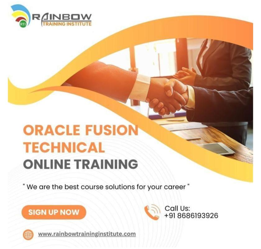 Oracle Fusion Technical Online Training | Oracle Fusion Technical Training