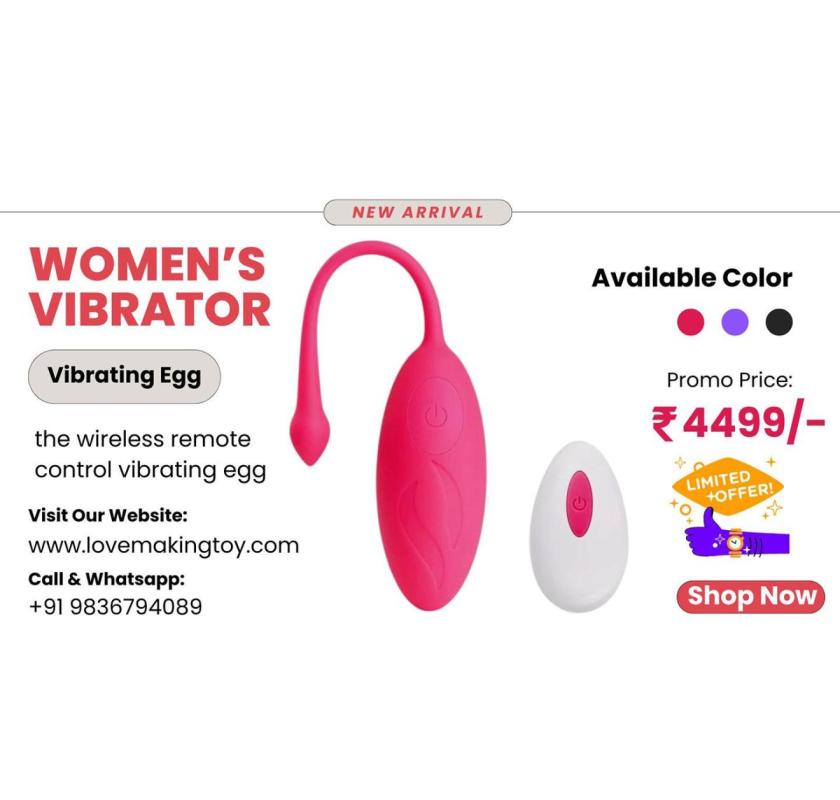 Order Wireless Egg Vibrator With Remote Call 9836794089