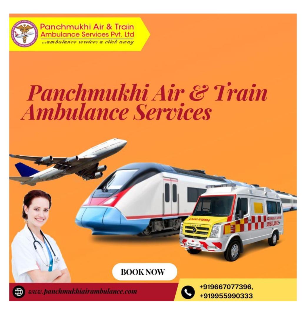 Certified equipment is carried by Panchmukhi Train Ambulance Service in Patna