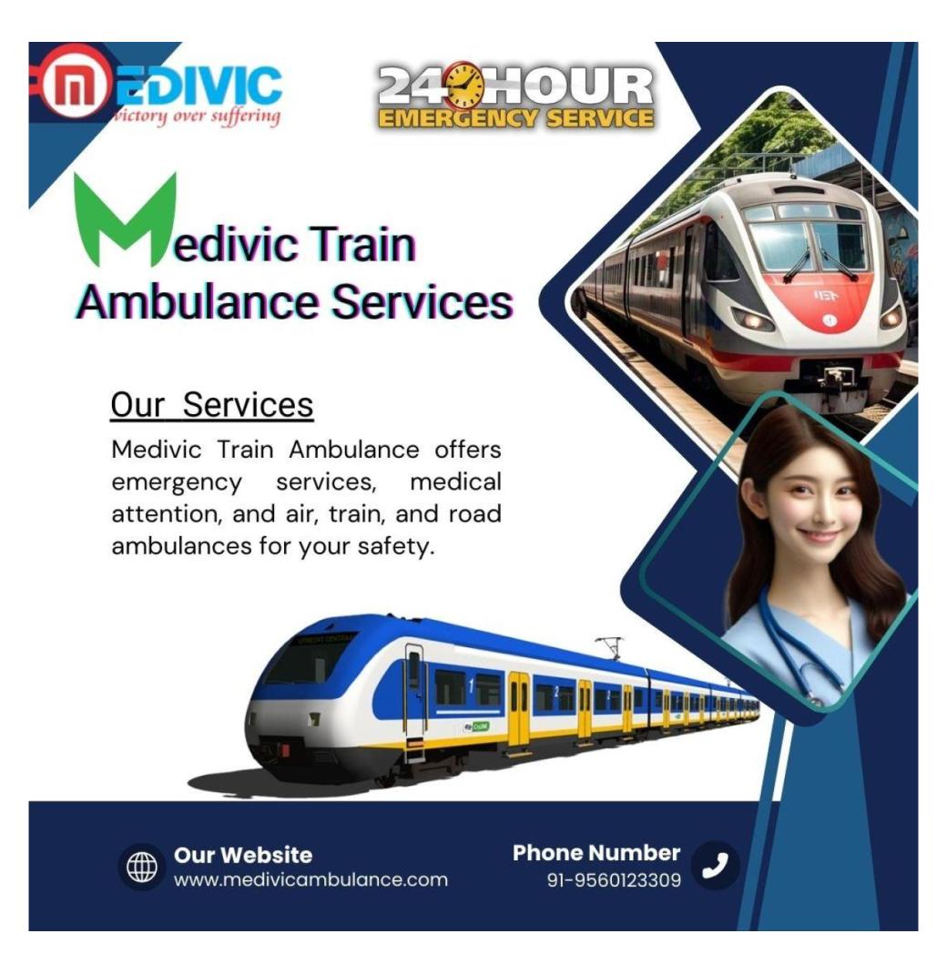 Medivic Train Ambulance in Kolkata has qualified medical staff