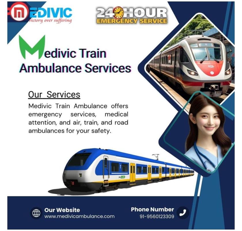 Medivic Train Ambulance in Kolkata has qualified medical staff