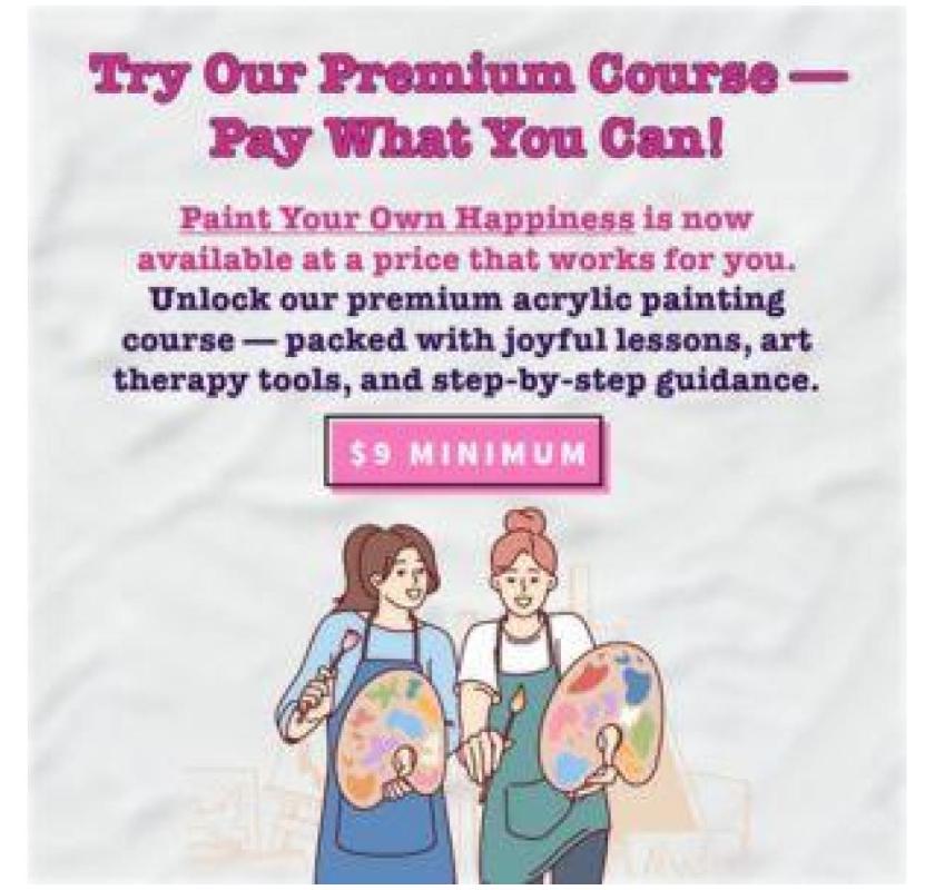 Relax & Paint – Online Course at Your Price (Starts at $9)