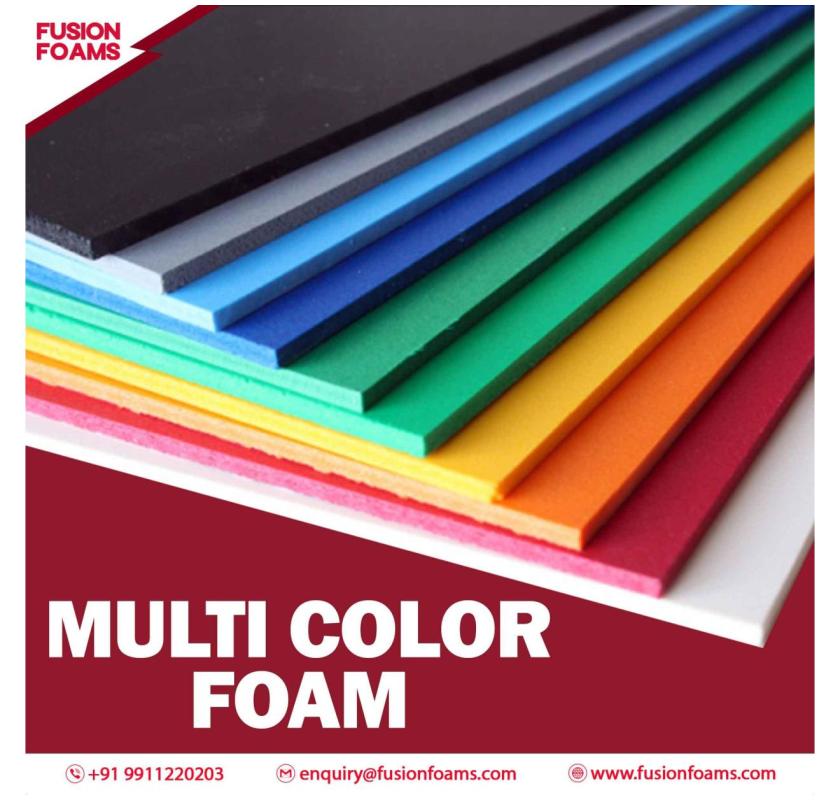 Buy Multicolor Foam Sheet in Delhi | Fusion Foams