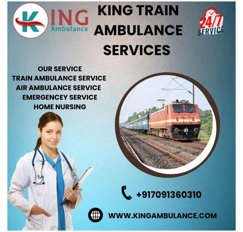 King Train Ambulance Prepares the Location before Departure in Raipur