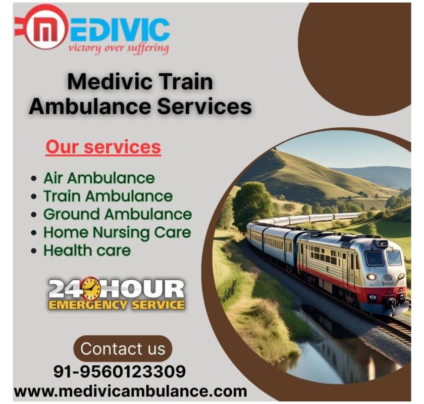 Get a Medivic Train Ambulance in Mumbai to guarantee you get to the hospital on time 
