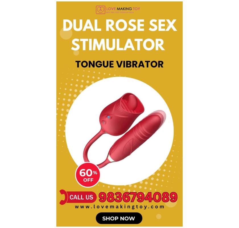 Dual Rose Stimulator Tongue Vibrator Best Price Call 9836794089