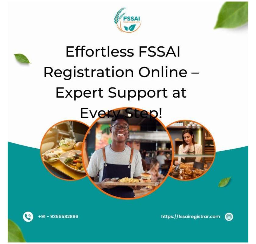 Effortless FSSAI Registration Online – Expert Support at Every Step!
