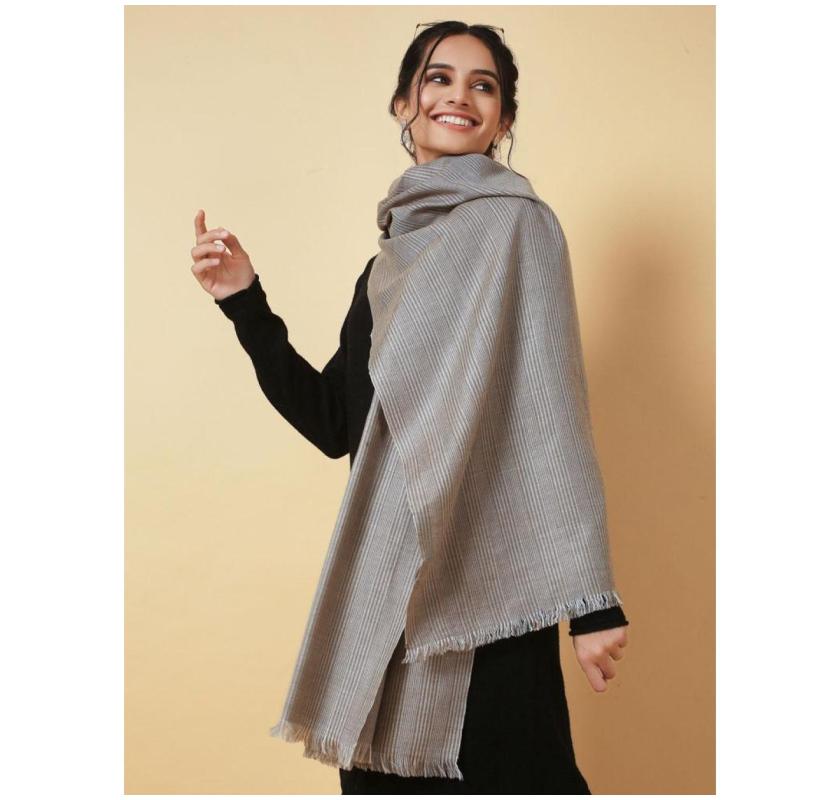 Pashmina Shawl - Hand-Embroidered Luxury Collection - KCS 