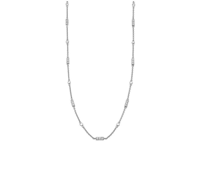 Sleek 18K White Gold Chain for Everyday Wear