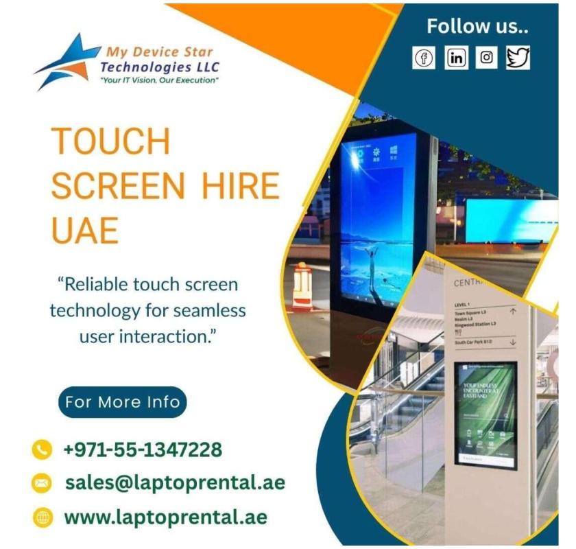 Why Hire SAW Touch Screens for Healthcare Use in UAE?