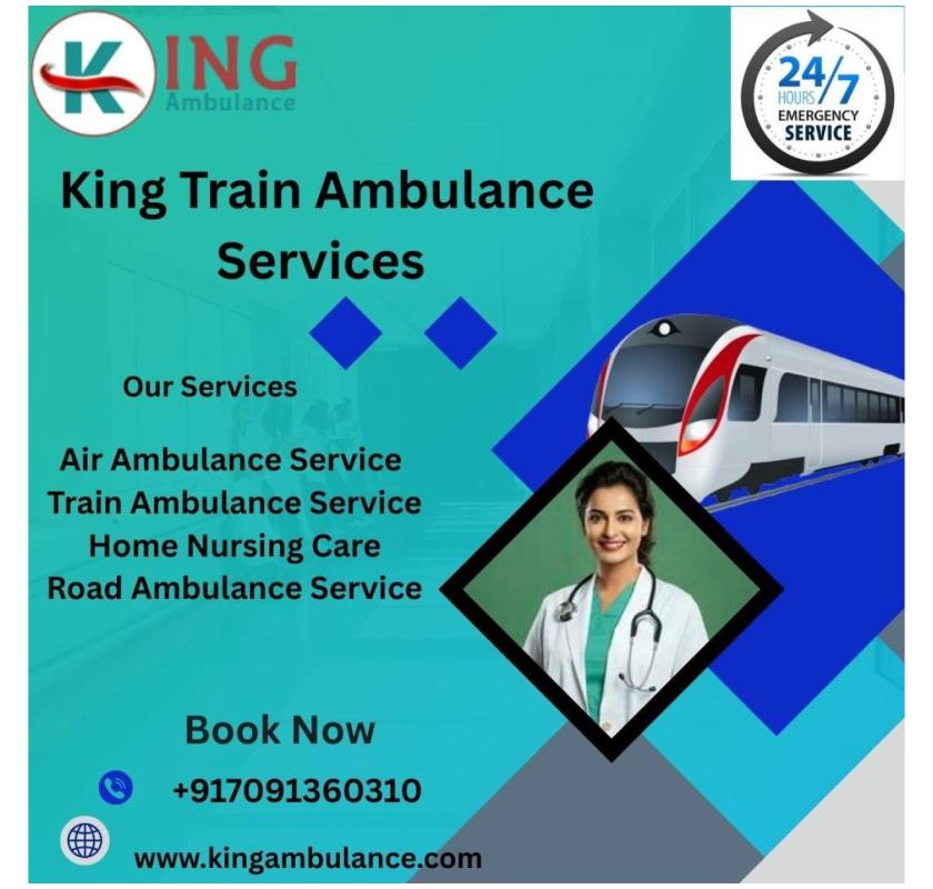  Hire King Train Ambulance in Pune with modern medical tools