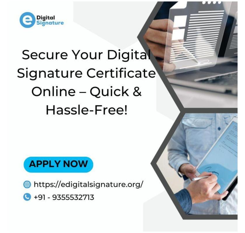 Secure Your Digital Signature Certificate Online - Quick and Hassle-Free