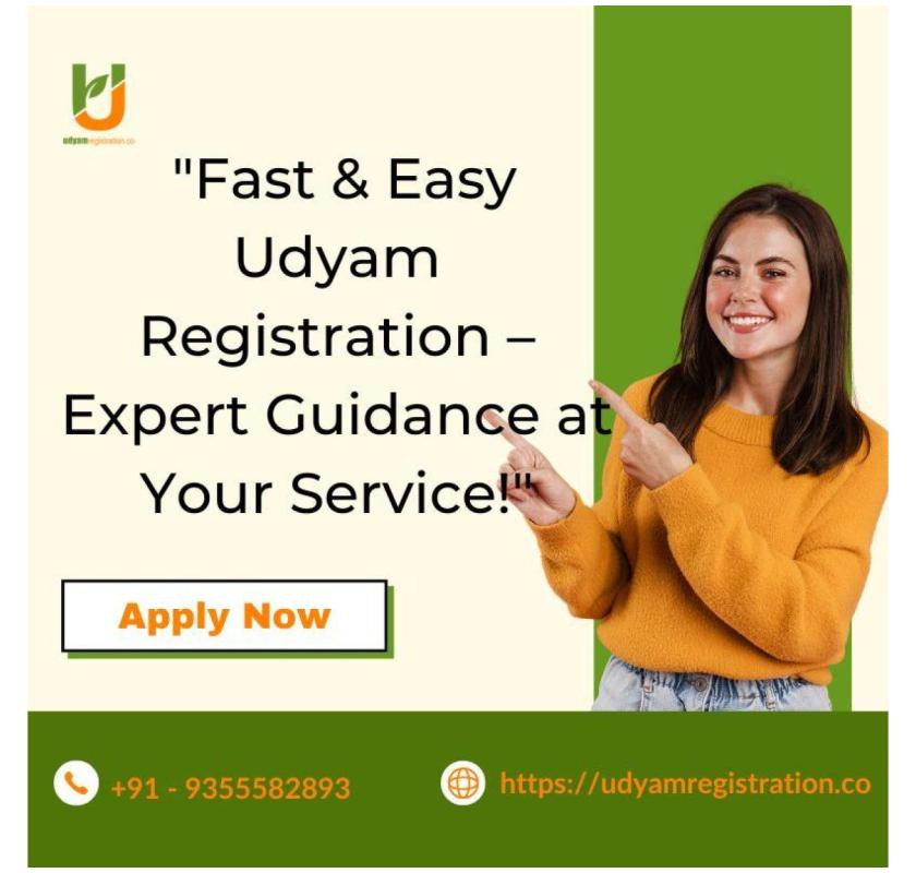  Fast and Easy Udyam Registration – Expert Guidance at Your Service