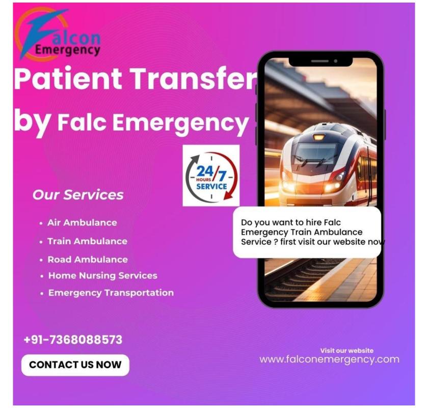Falc Emergency Train Ambulance is a useful option for medical transportation in Mumbai