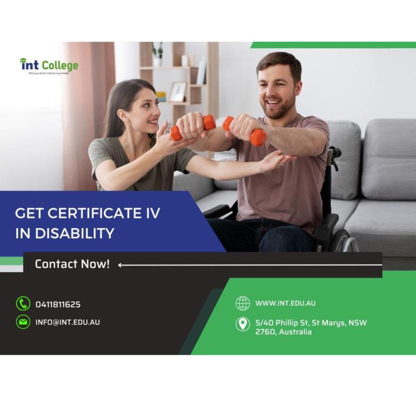 INT College - The Best Place to Offer Certificate IV in Disability