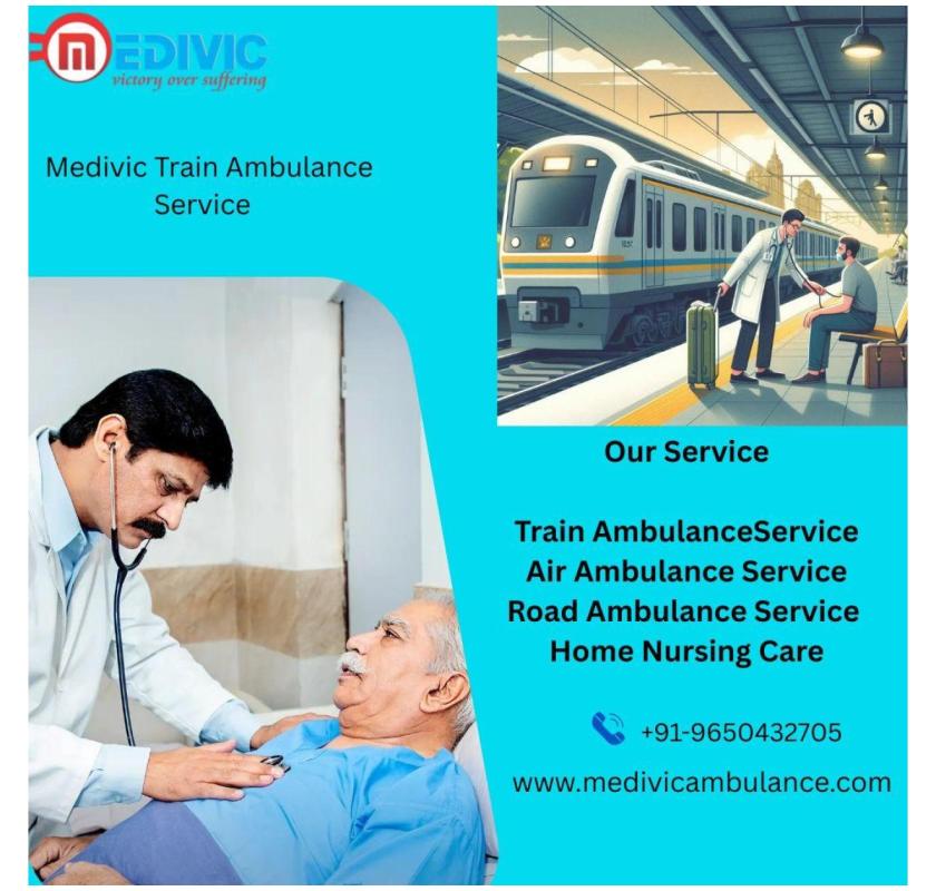 Medivic Train Ambulance Service in Raipur provides the best medical Transportation