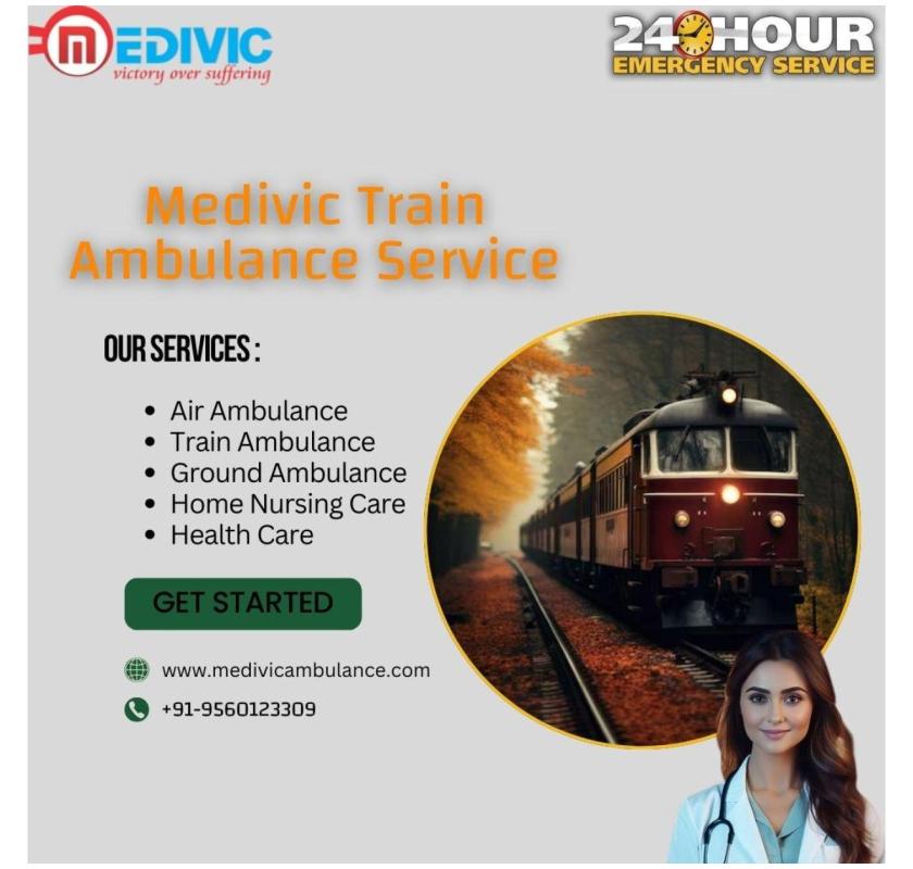 The Medivic Train Ambulance Ranchi takes into account the elevated intensity of Time