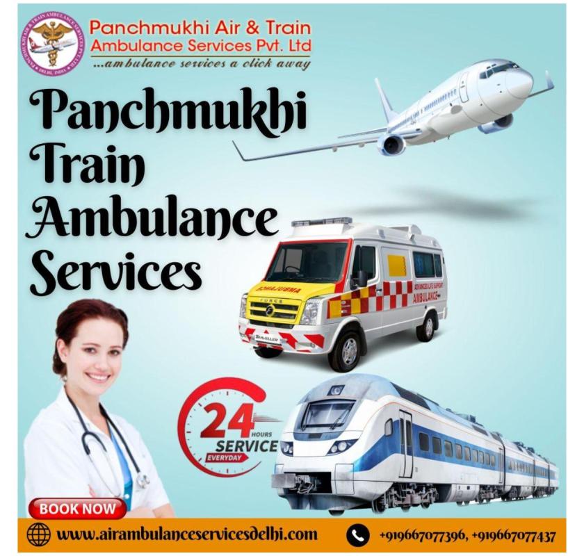 Utilize Panchmukhi Train Ambulance Service in Kochi to obtain life support supplies
