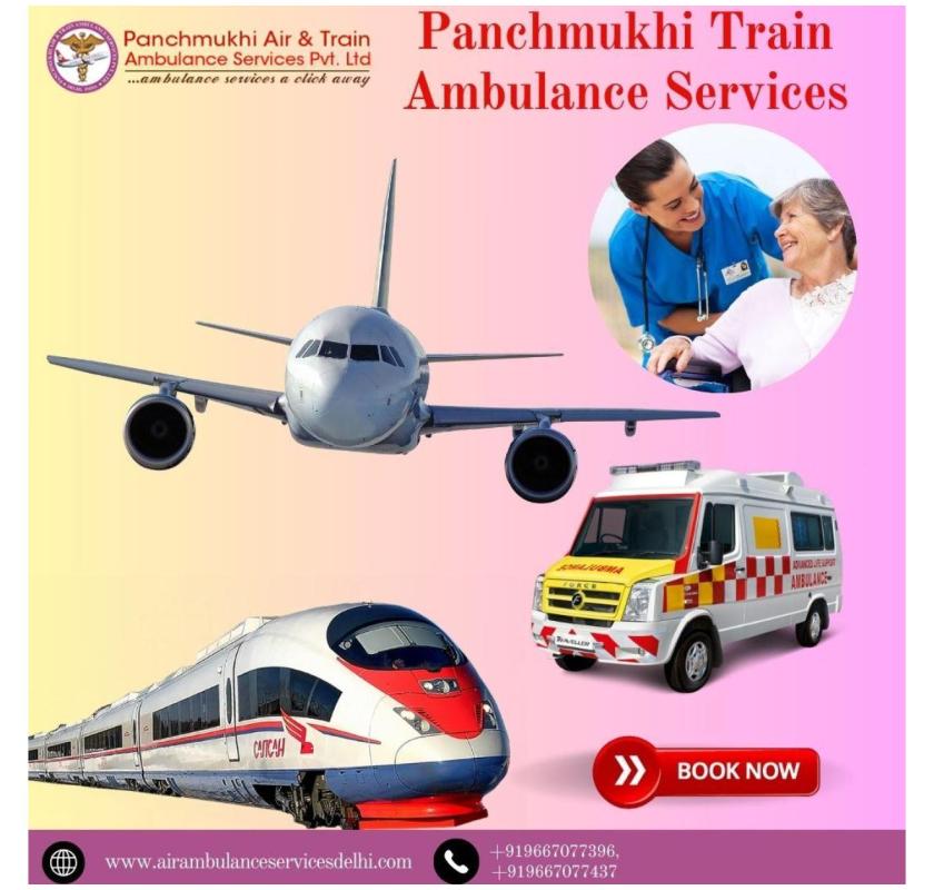 Use Panchmukhi Train Ambulance Service in Visakhapatnam to receive life-saving equipment