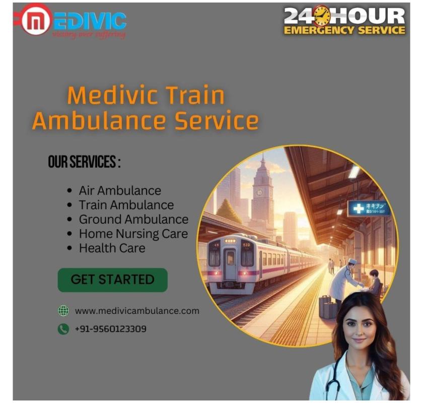 Medivic Train Ambulance has all the items the Patient Needs during Transfer in Mumbai