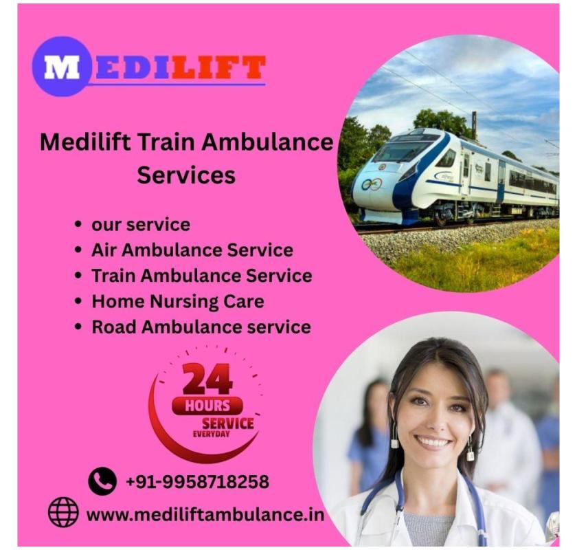 Medilift Train Ambulance has a Commercial Stretcher with a Privacy Section in Dibrugarh 