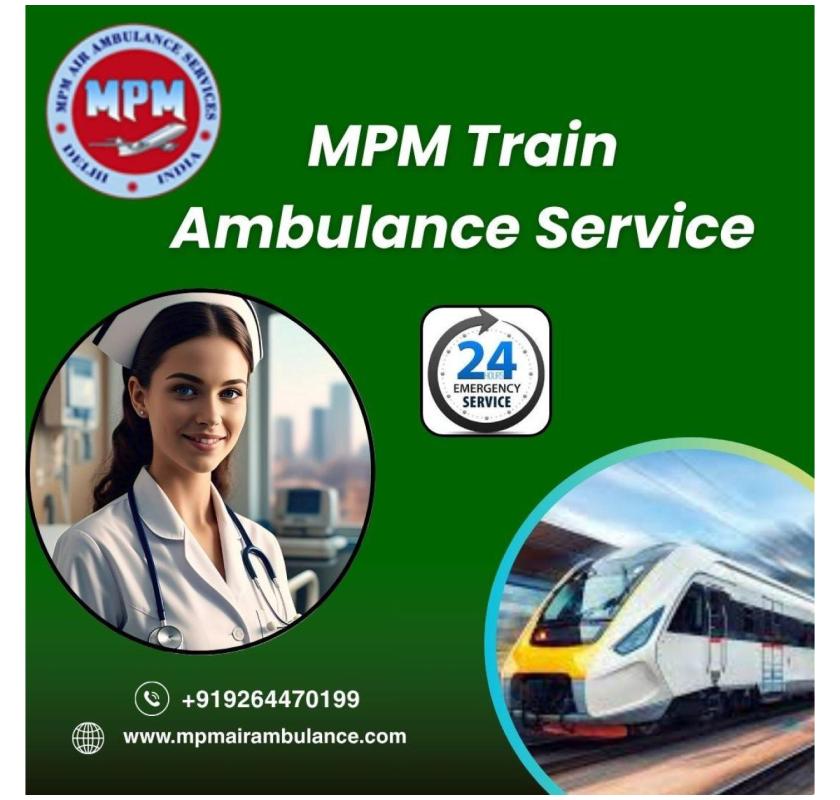 MPM Train Ambulance in Allahabad comes with the best ventilator service
